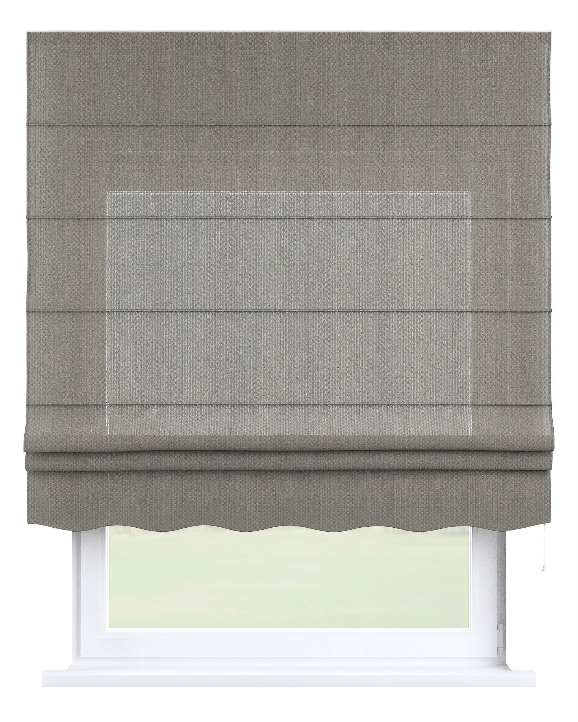Florence Roman blind colour grey fabric structured