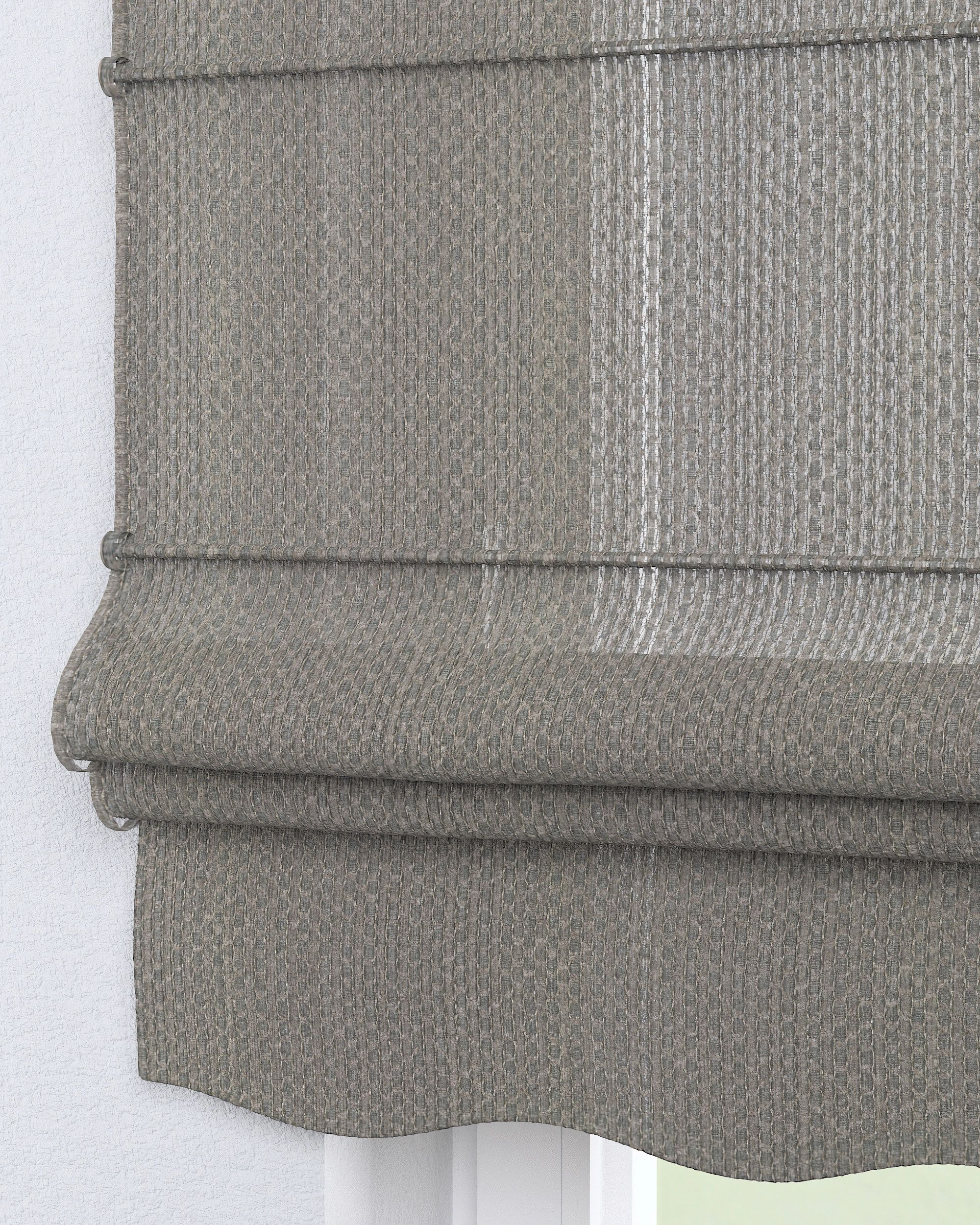 Florence Roman blind colour grey fabric structured (hover)