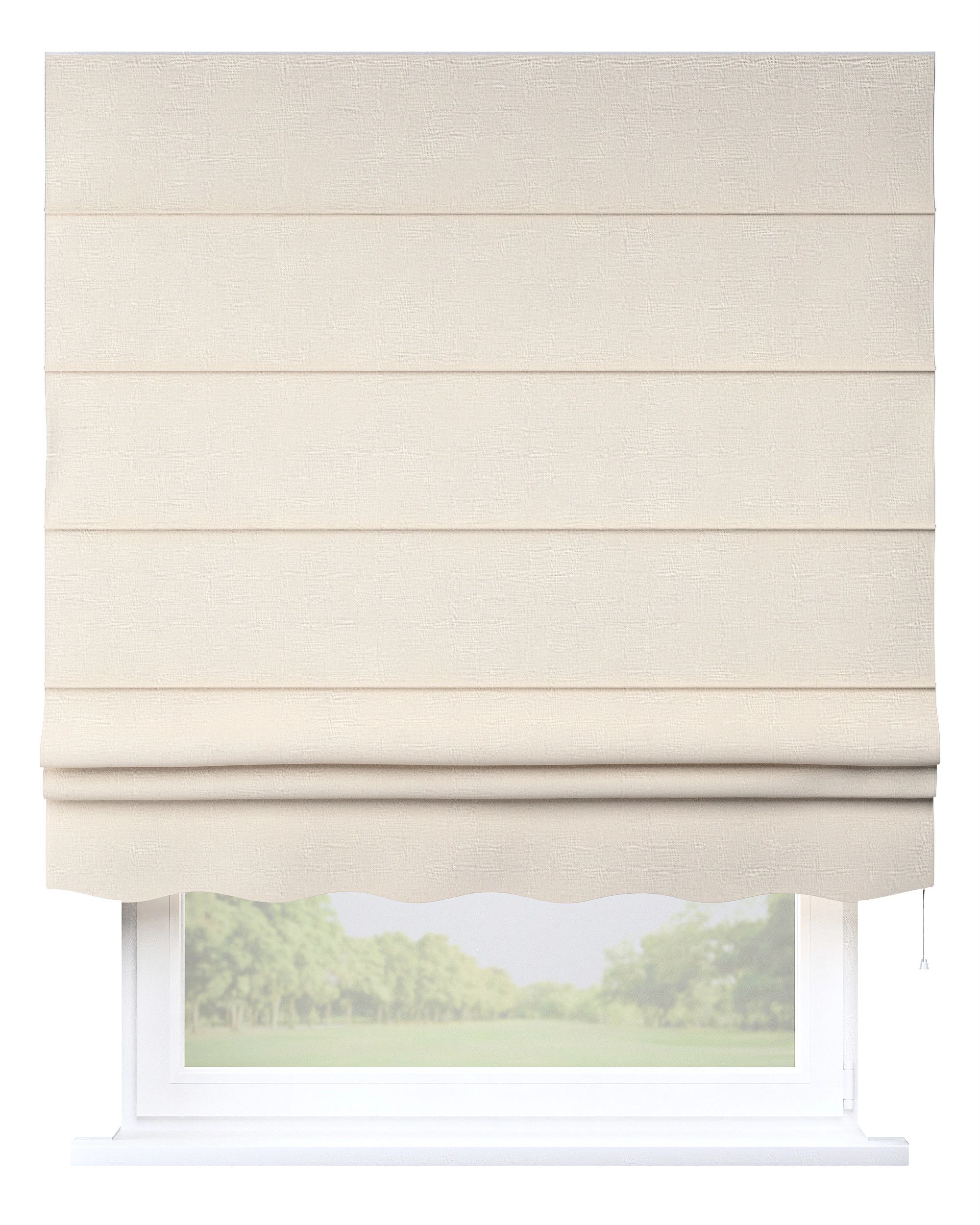Florence Roman blind colour beige fabric structured