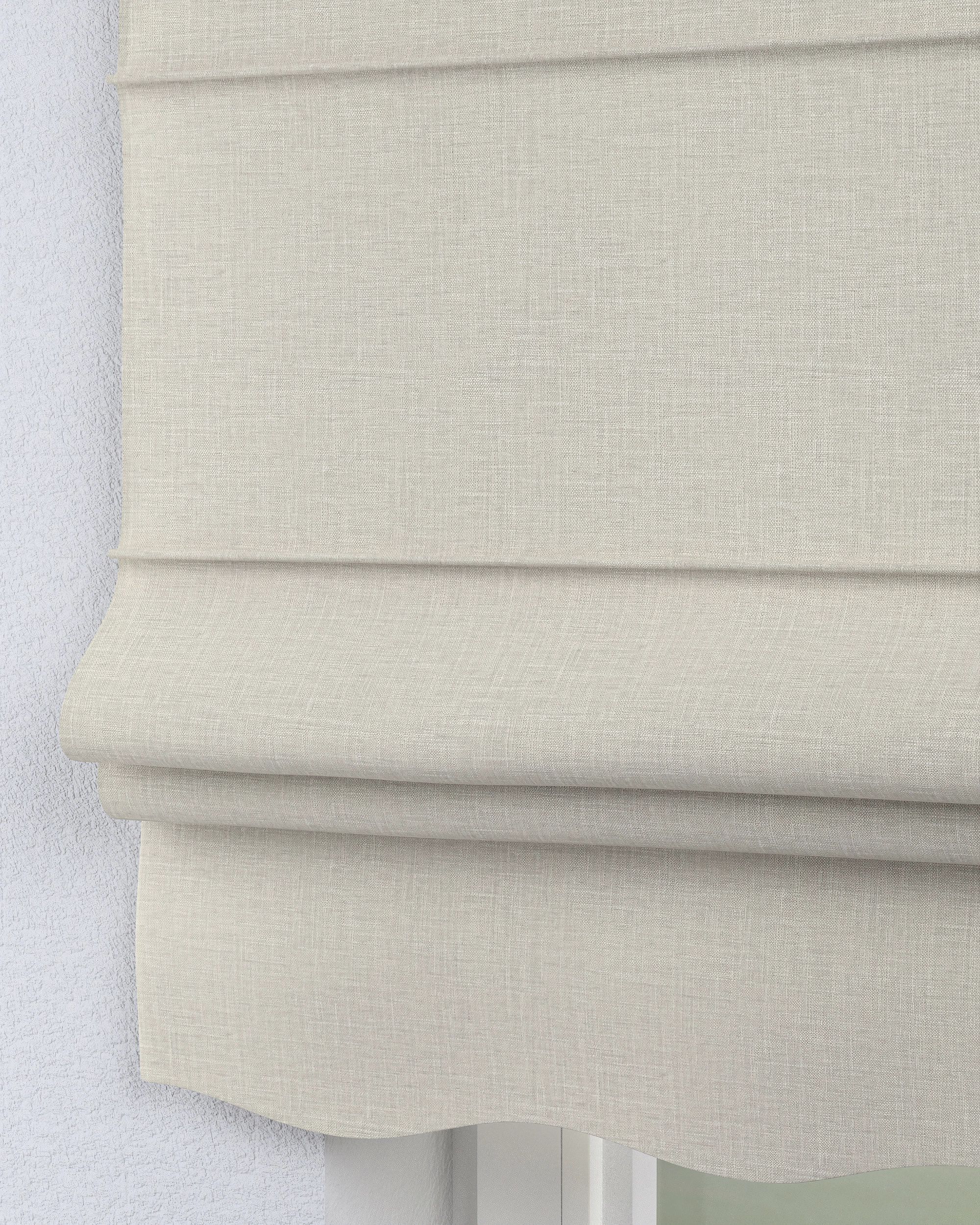 Florence Roman blind colour grey fabric structured (hover)
