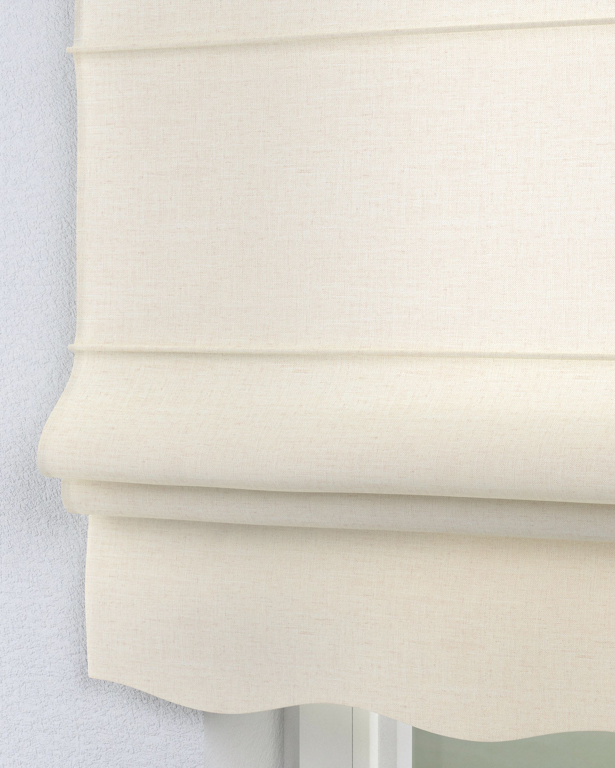 Florence Roman blind colour cream fabric structured (hover)