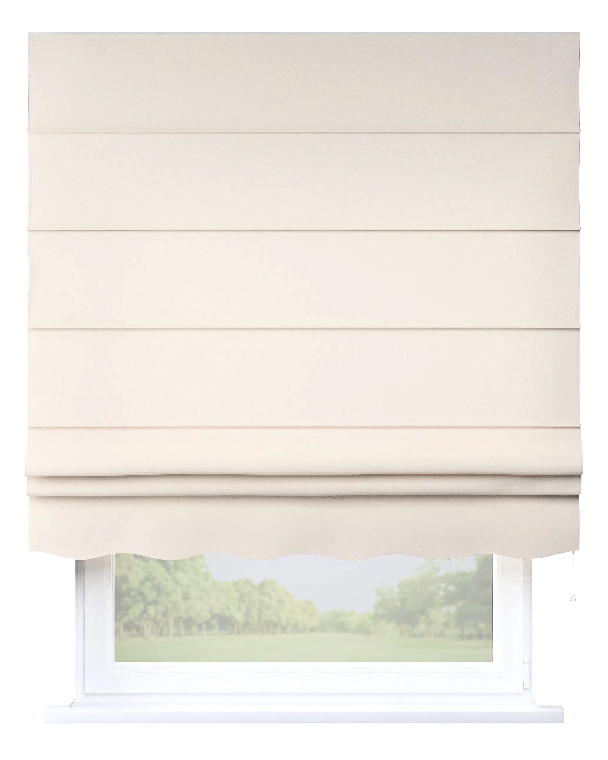 Florence Roman blind colour beige fabric structured