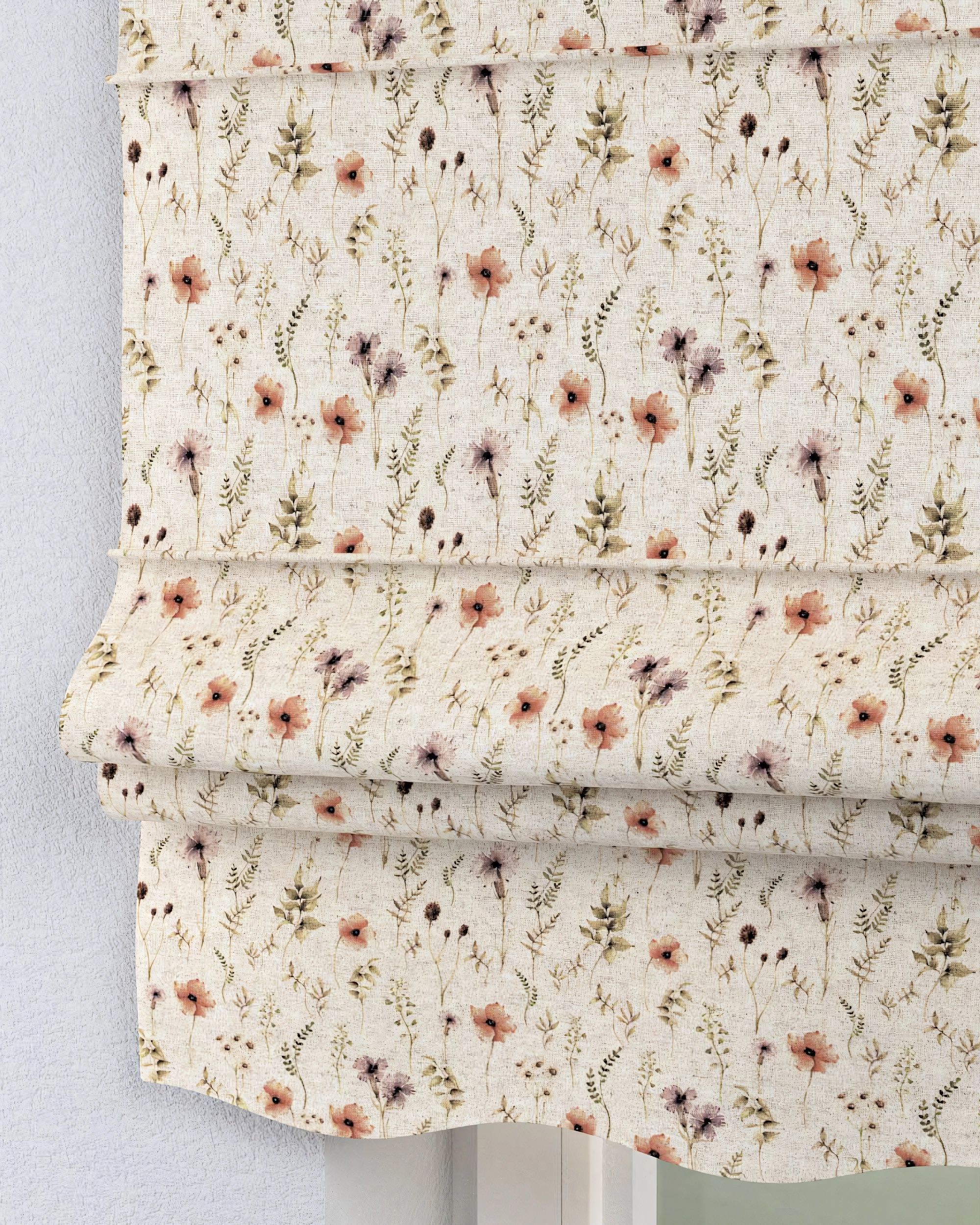 Florence Roman blind colour multicolour fabric structured, patterned (hover)