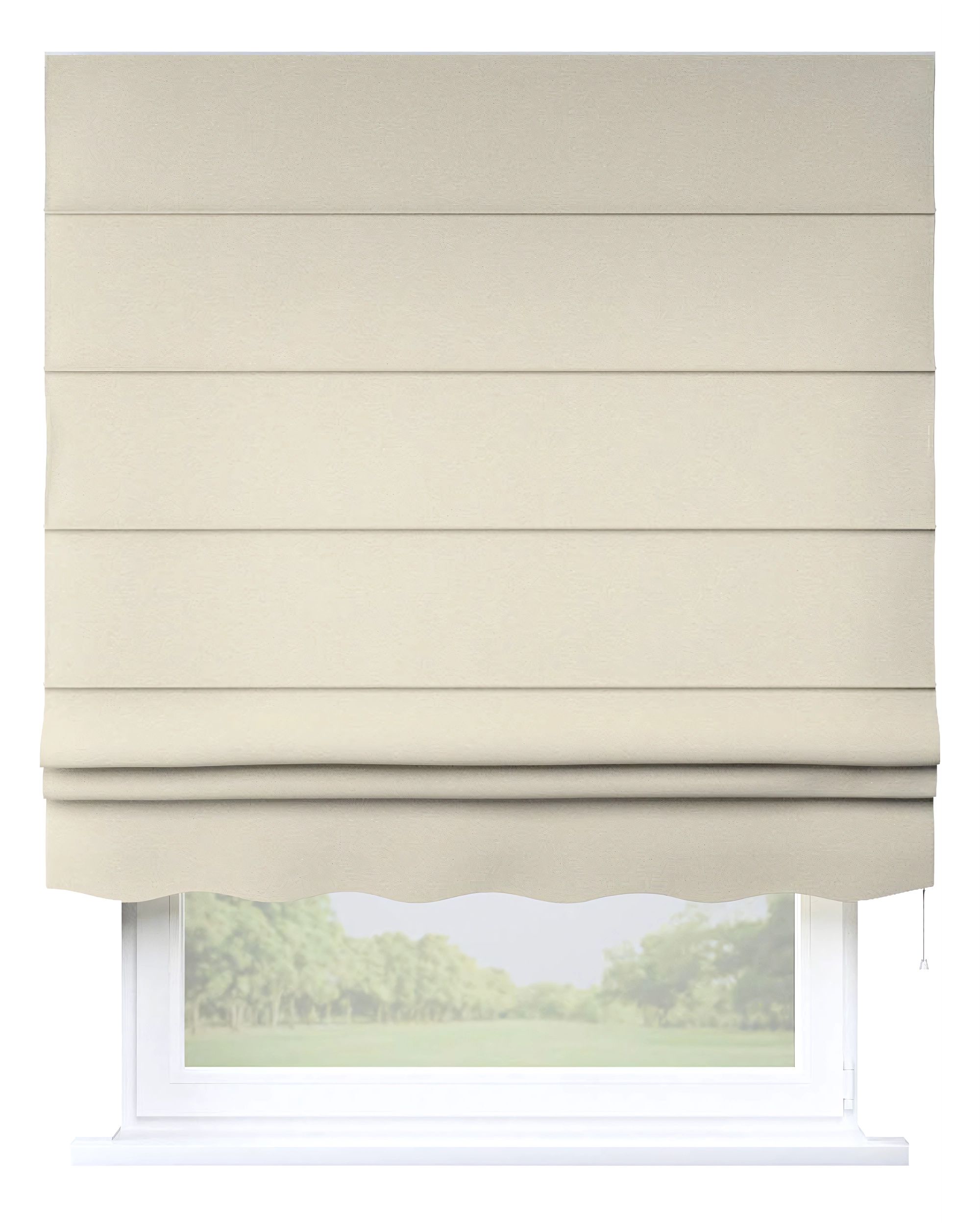 Florence Roman blind colour beige fabric structured
