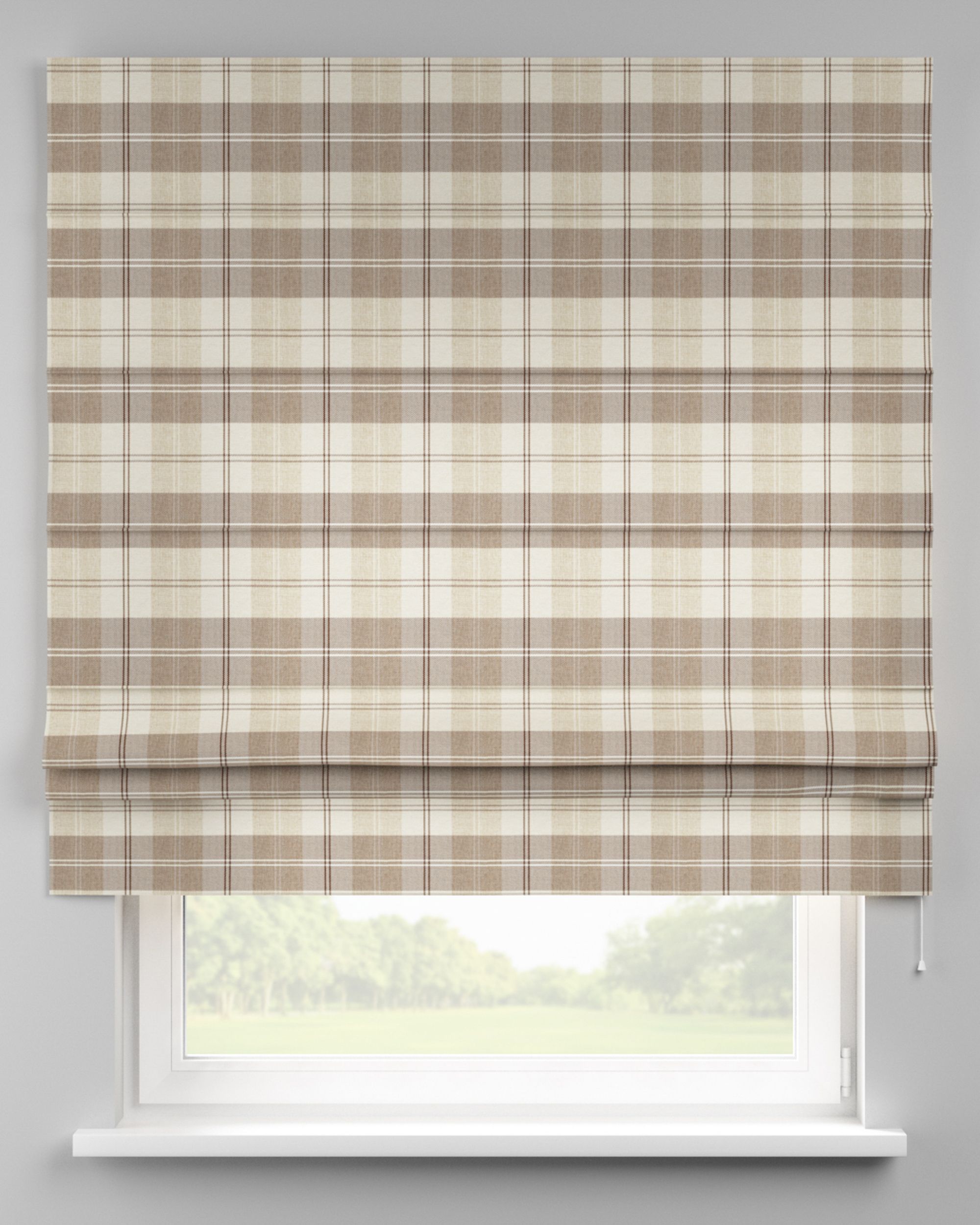 Padva Roman blind colour beige fabric structured, patterned
