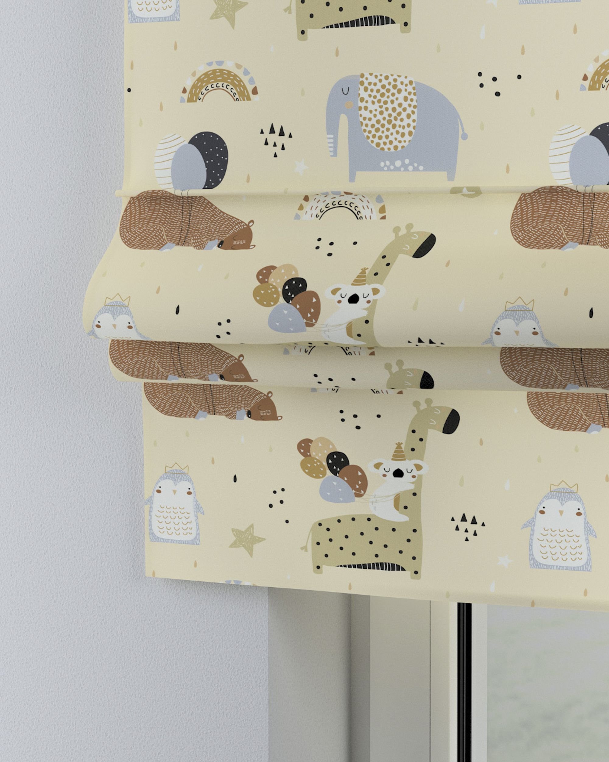 Padva Roman blind colour beige fabric patterned (hover)