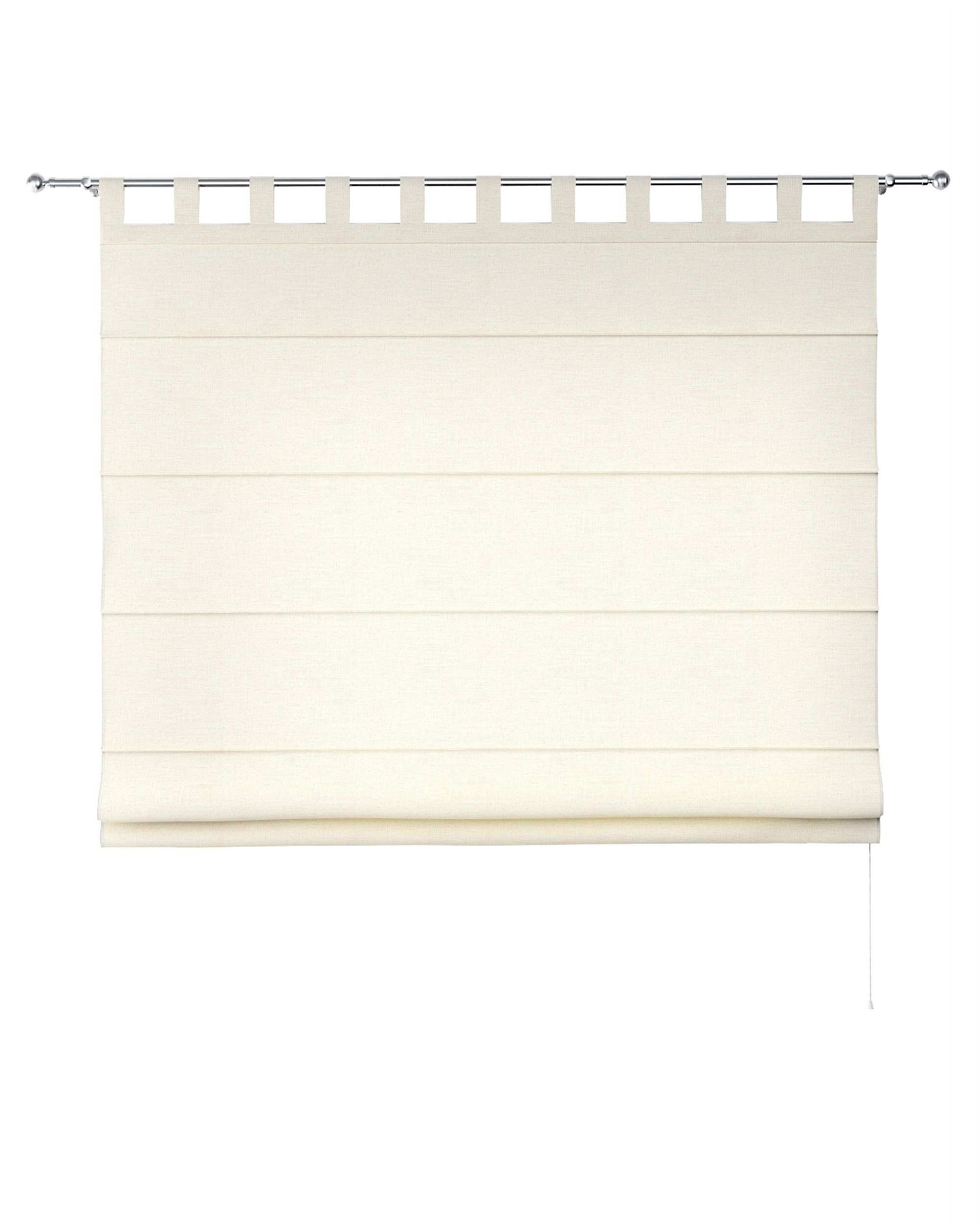 Verona tab top Roman blind colour cream fabric structured (hover)