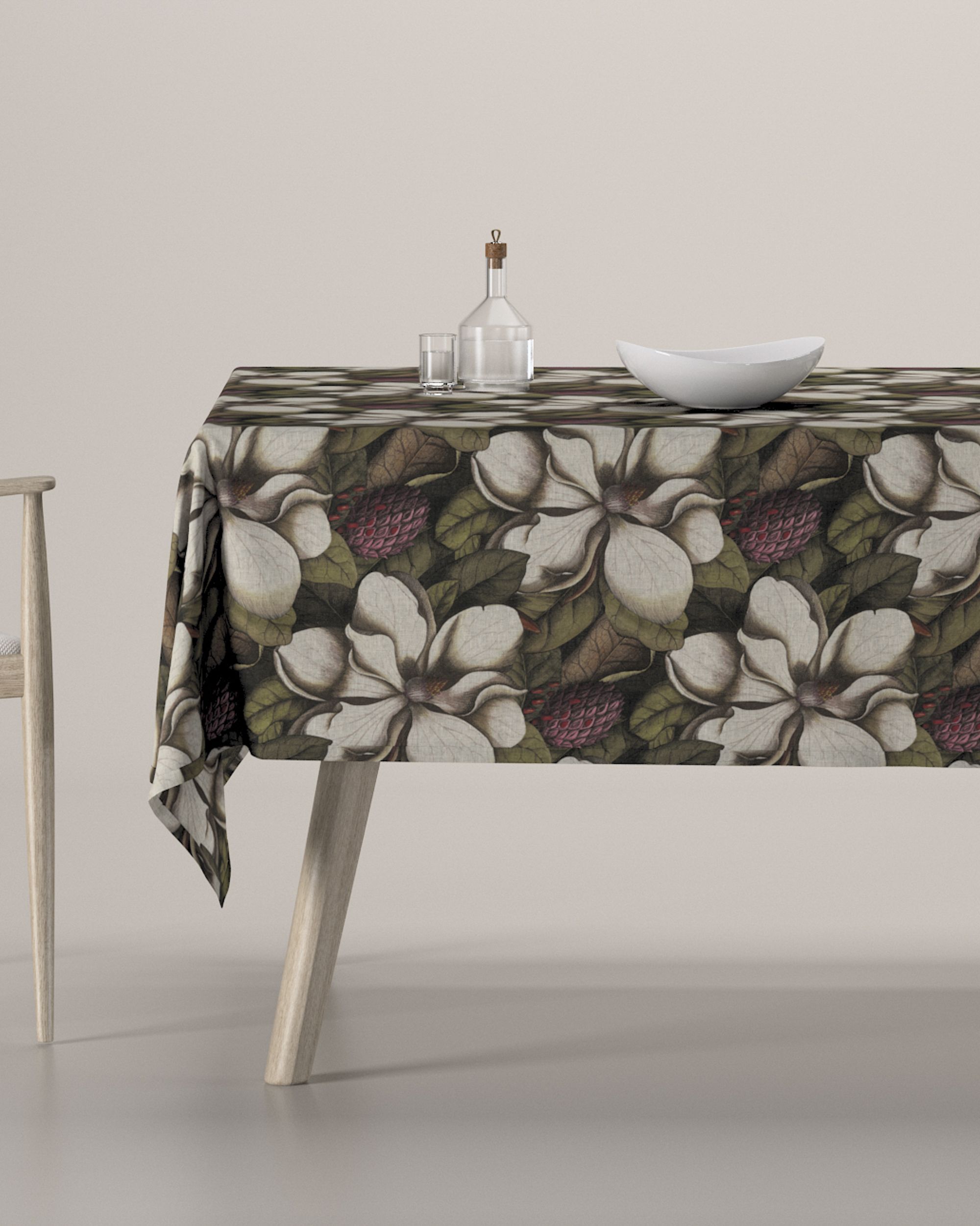 Rectangular tablecloth colour multicolour fabric patterned