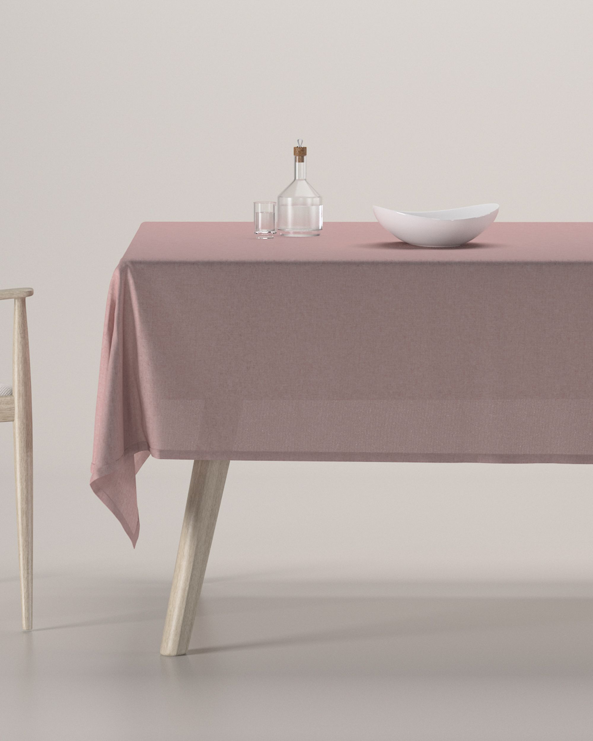 Rectangular tablecloth colour red