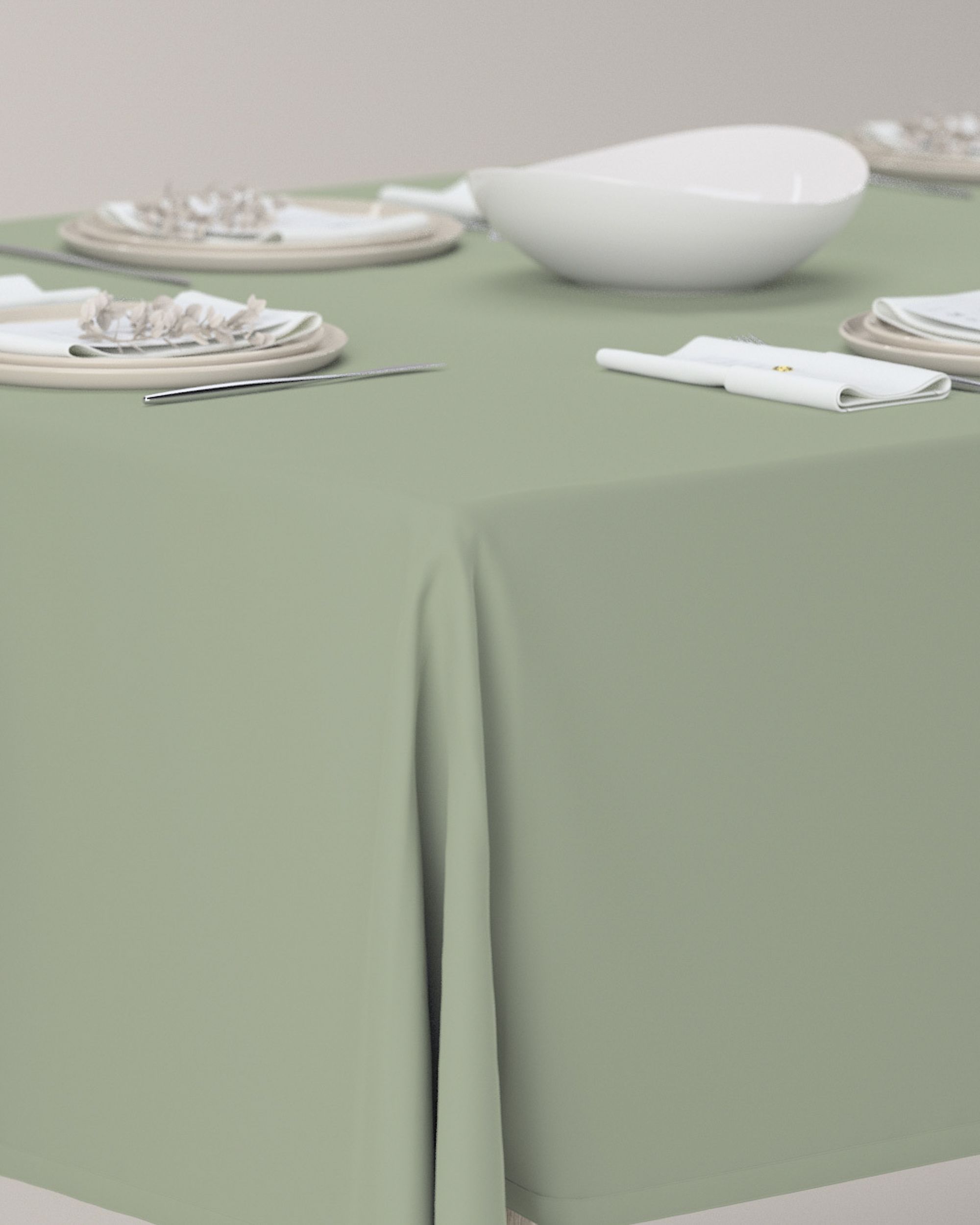Rectangular tablecloth colour green (hover)