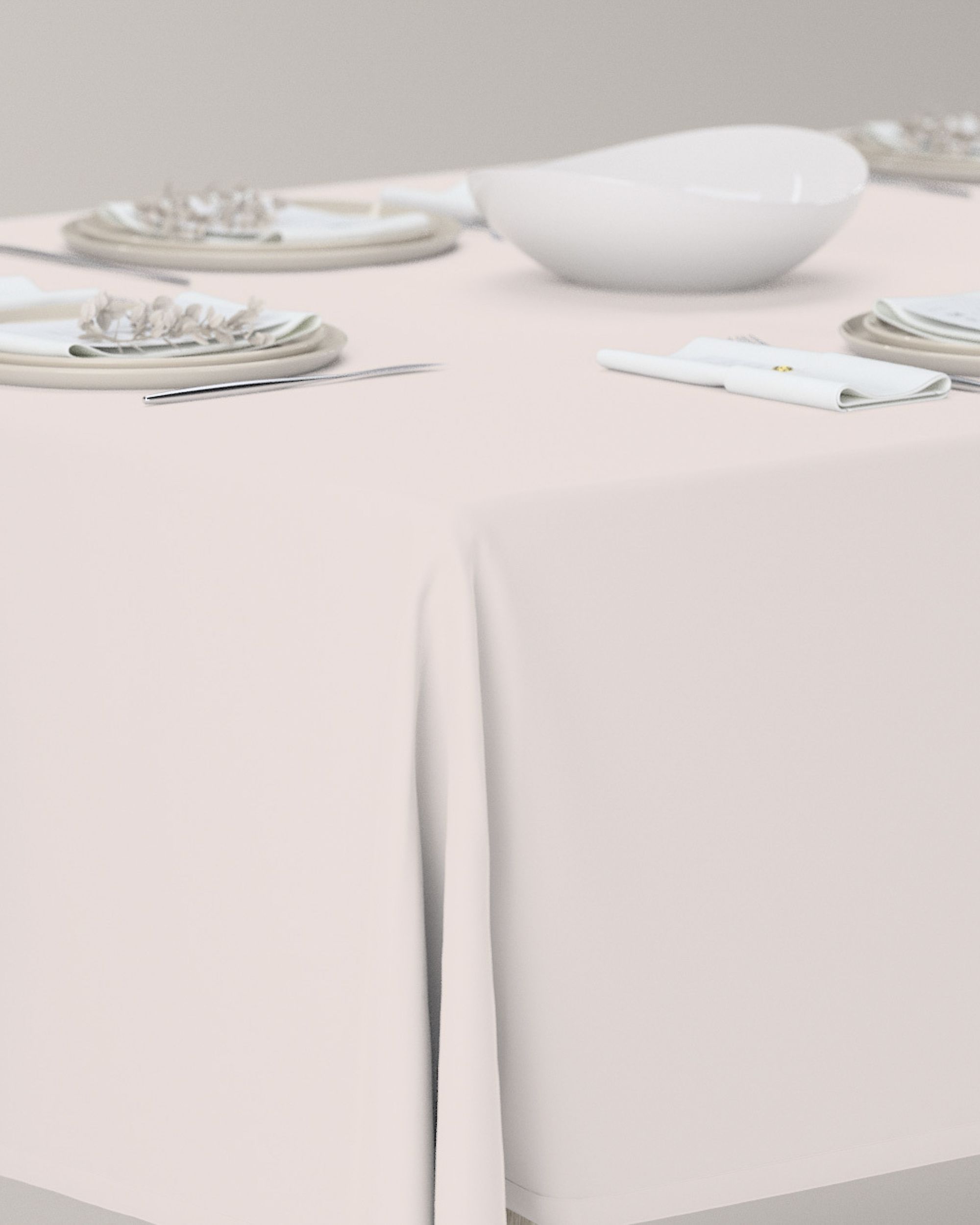 Rectangular tablecloth colour cream (hover)