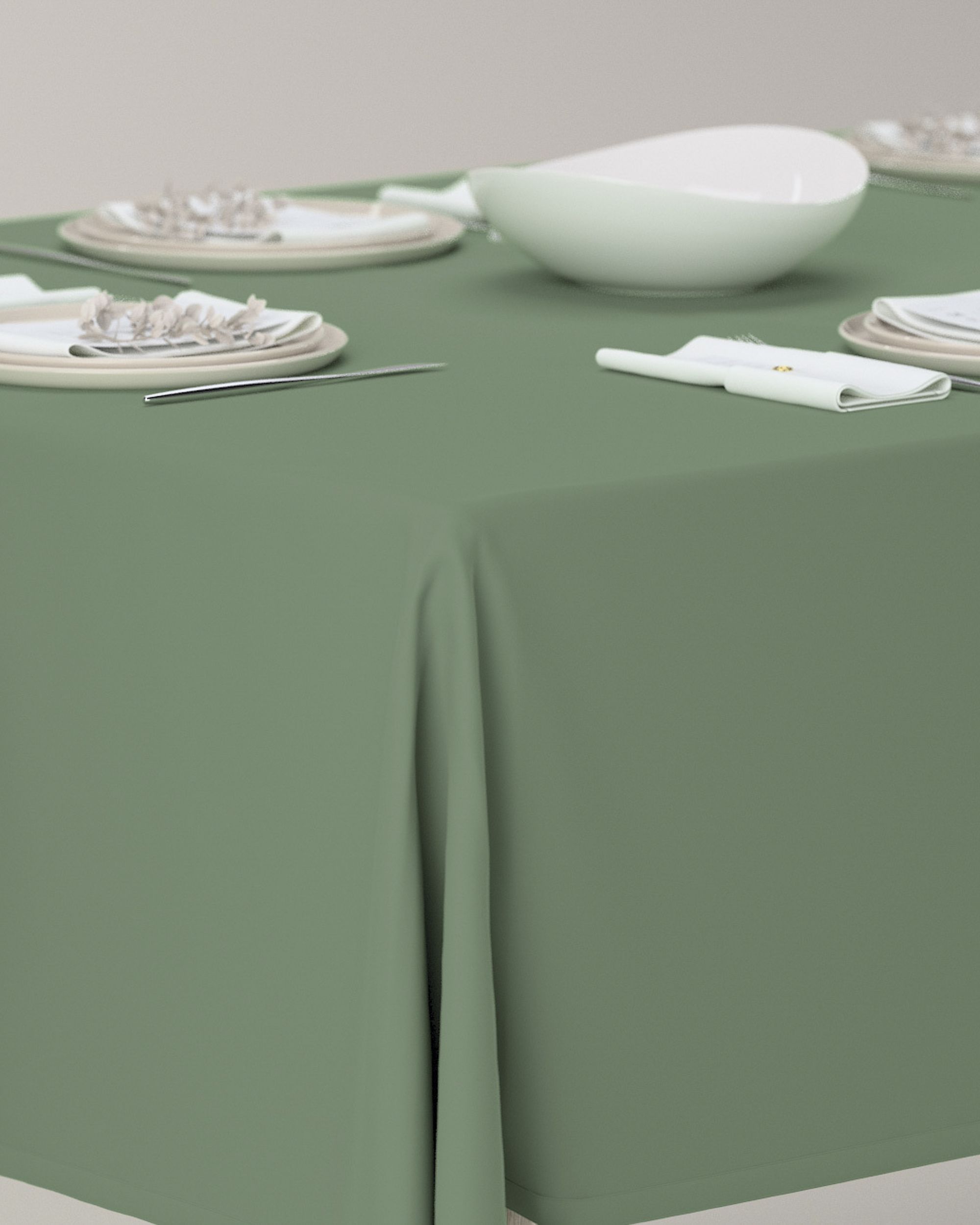 Rectangular tablecloth colour green (hover)