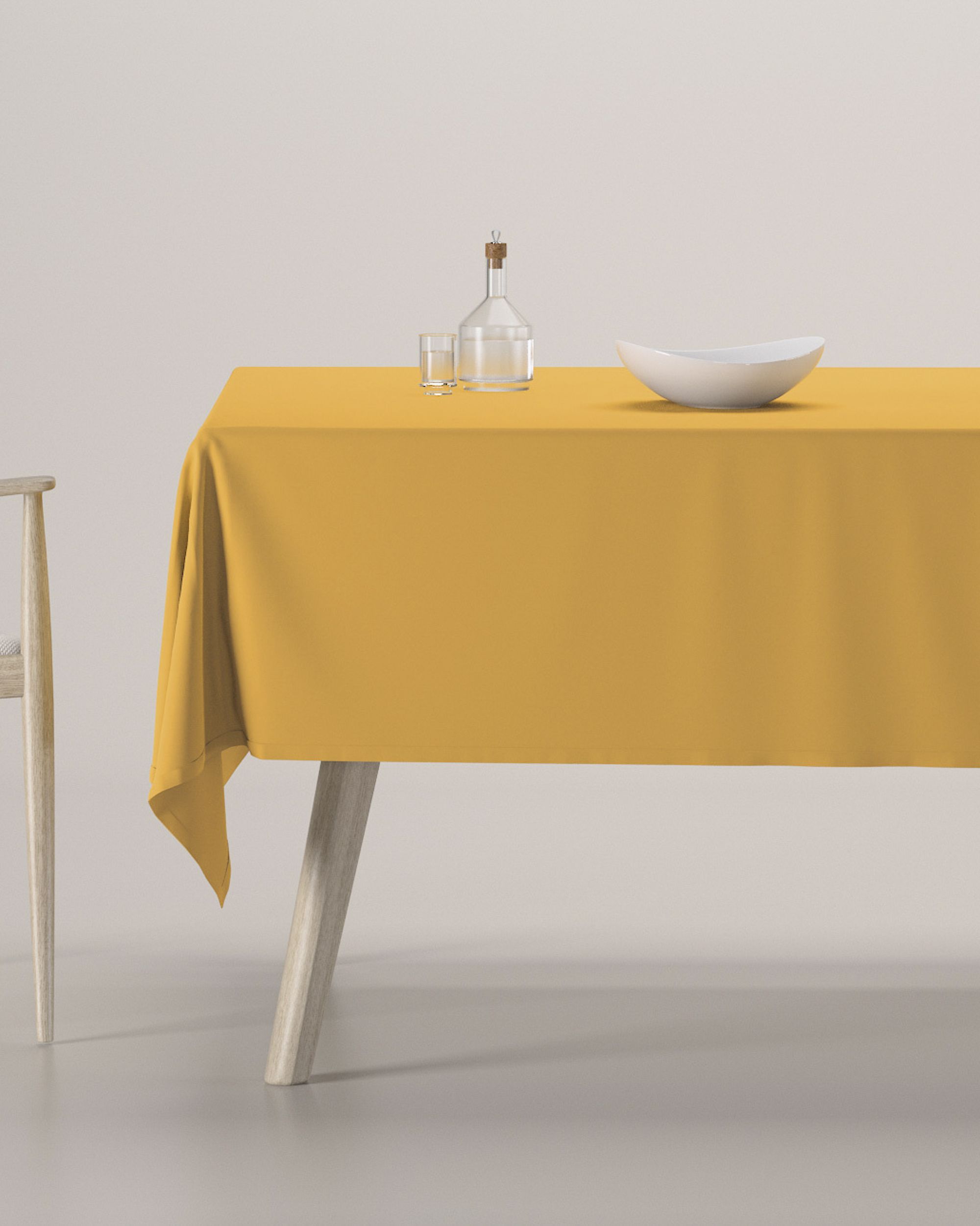 Rectangular tablecloth colour yellow