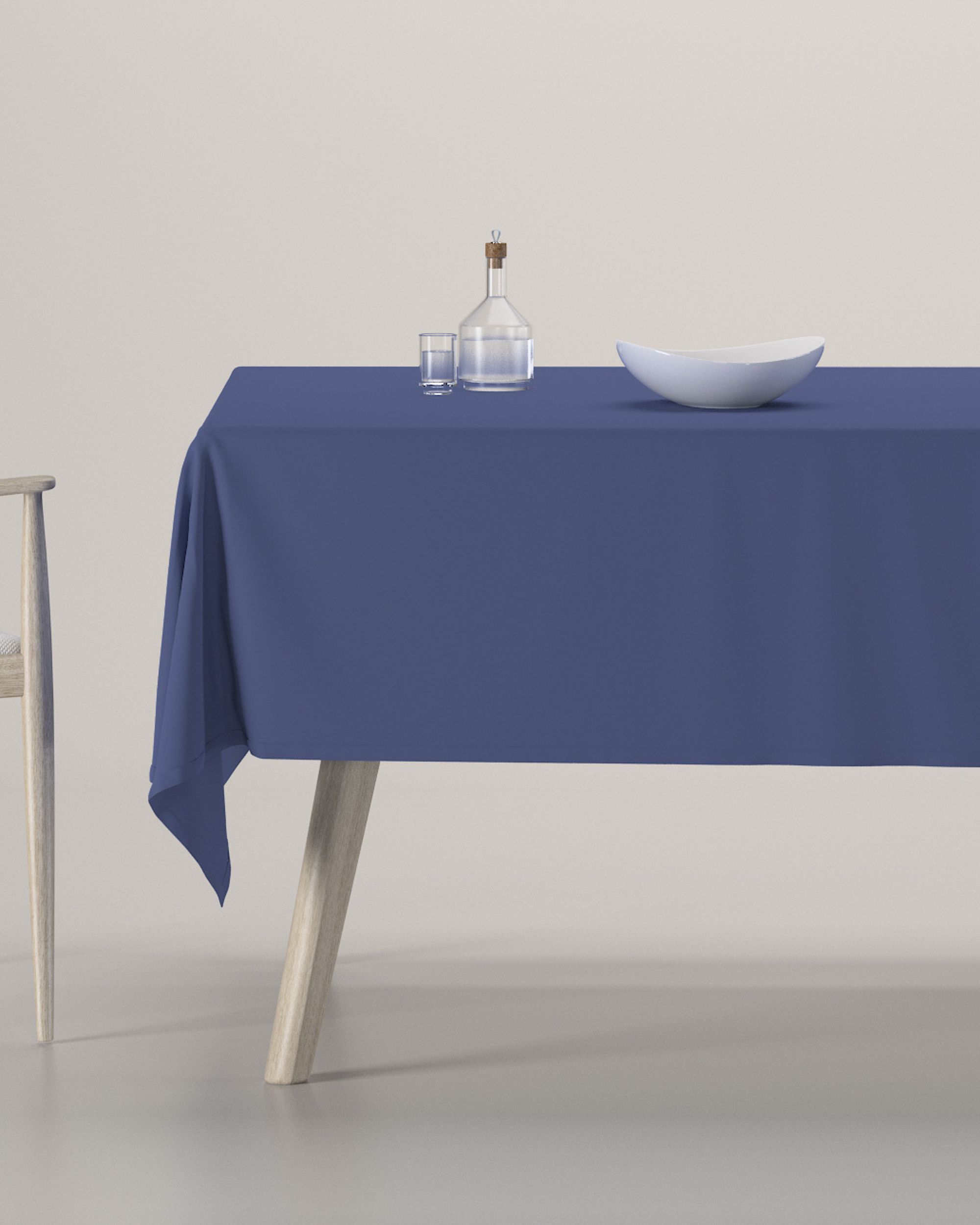 Rectangular tablecloth colour navy blue