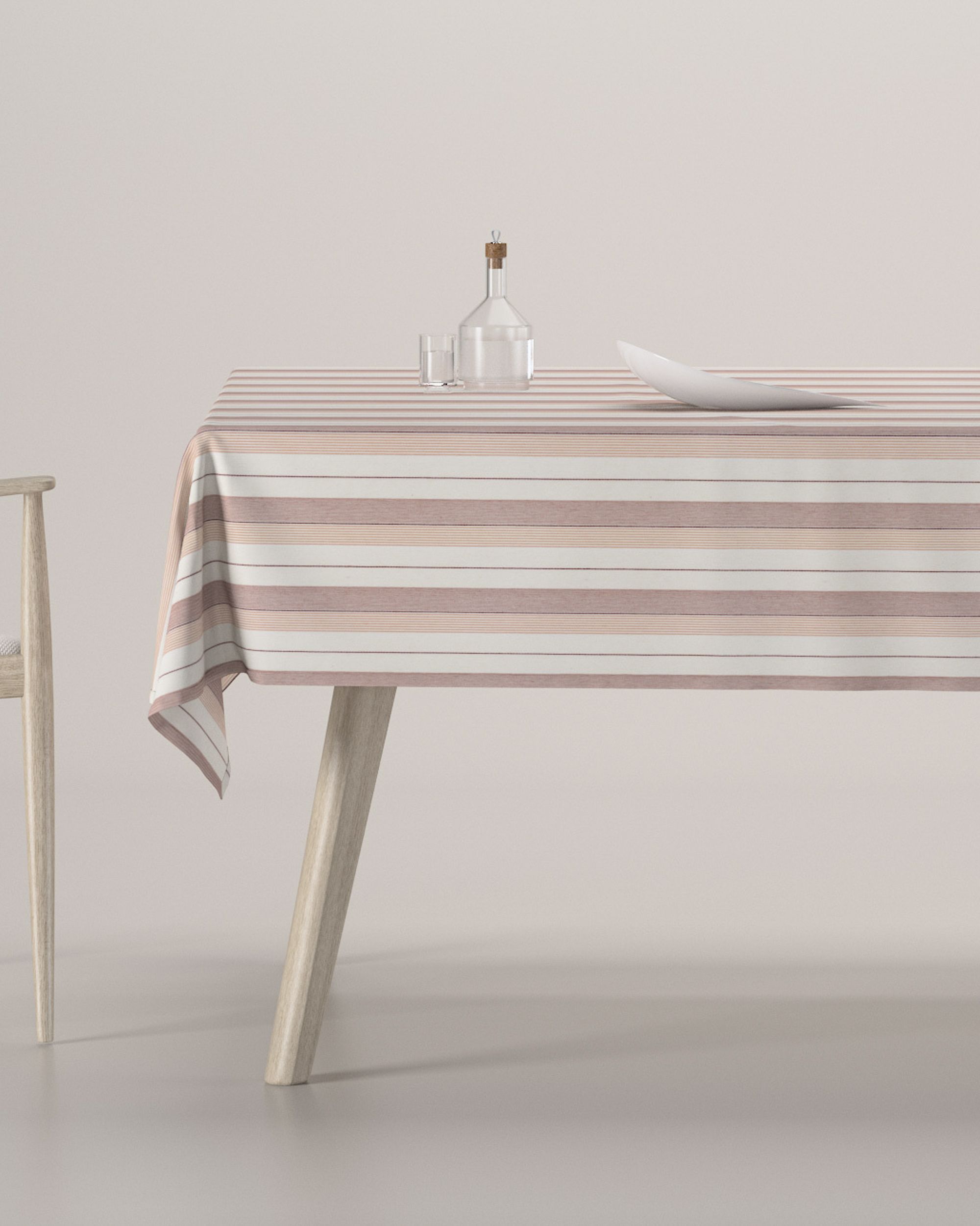Rectangular tablecloth colour red fabric structured, patterned