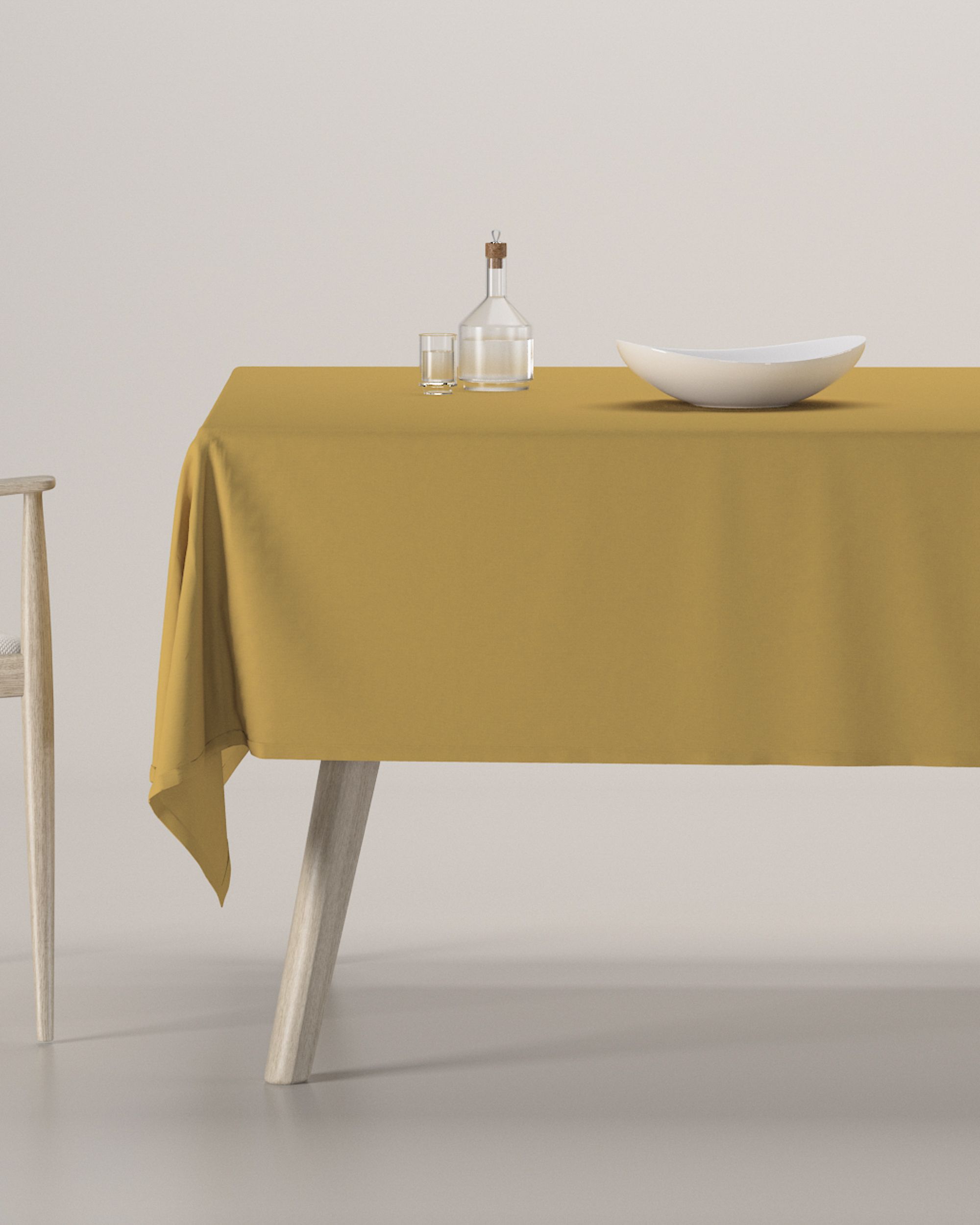 Rectangular tablecloth colour yellow fabric blackout