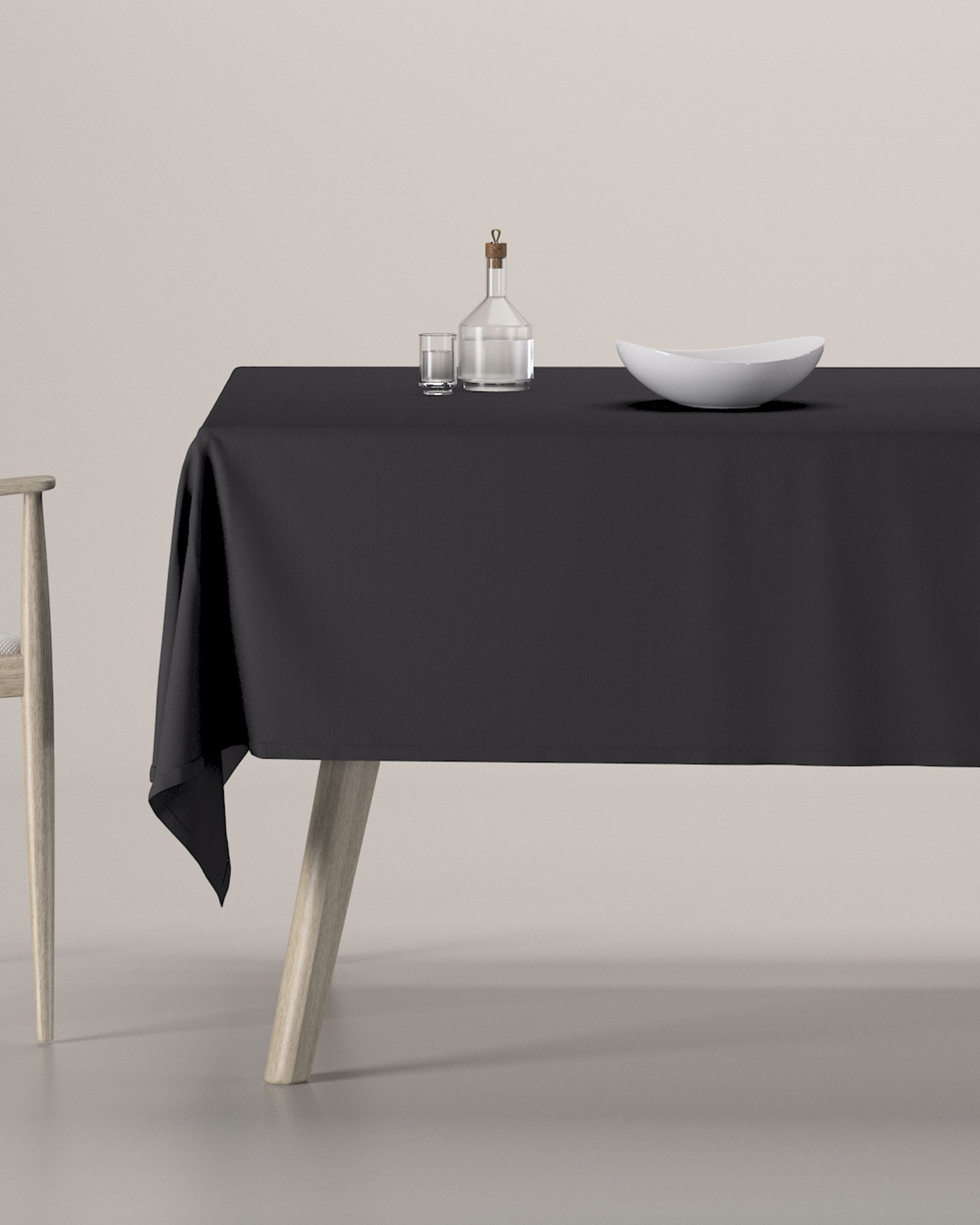 Rectangular tablecloth colour grey