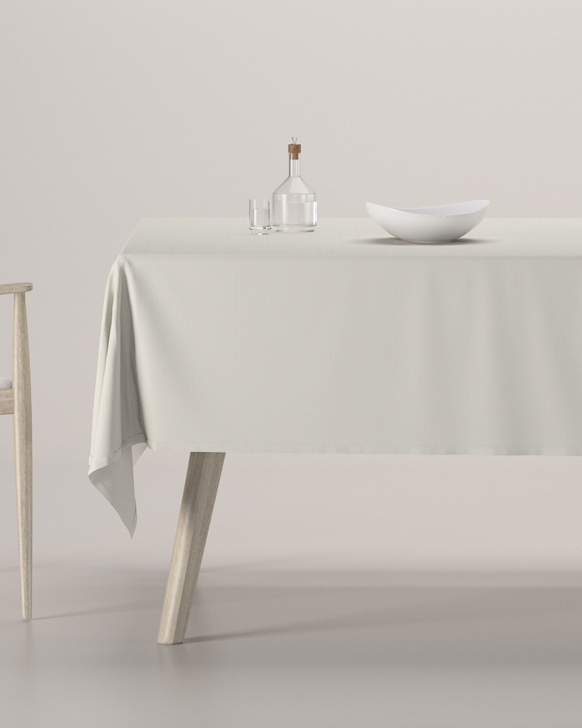 Rectangular tablecloth colour grey