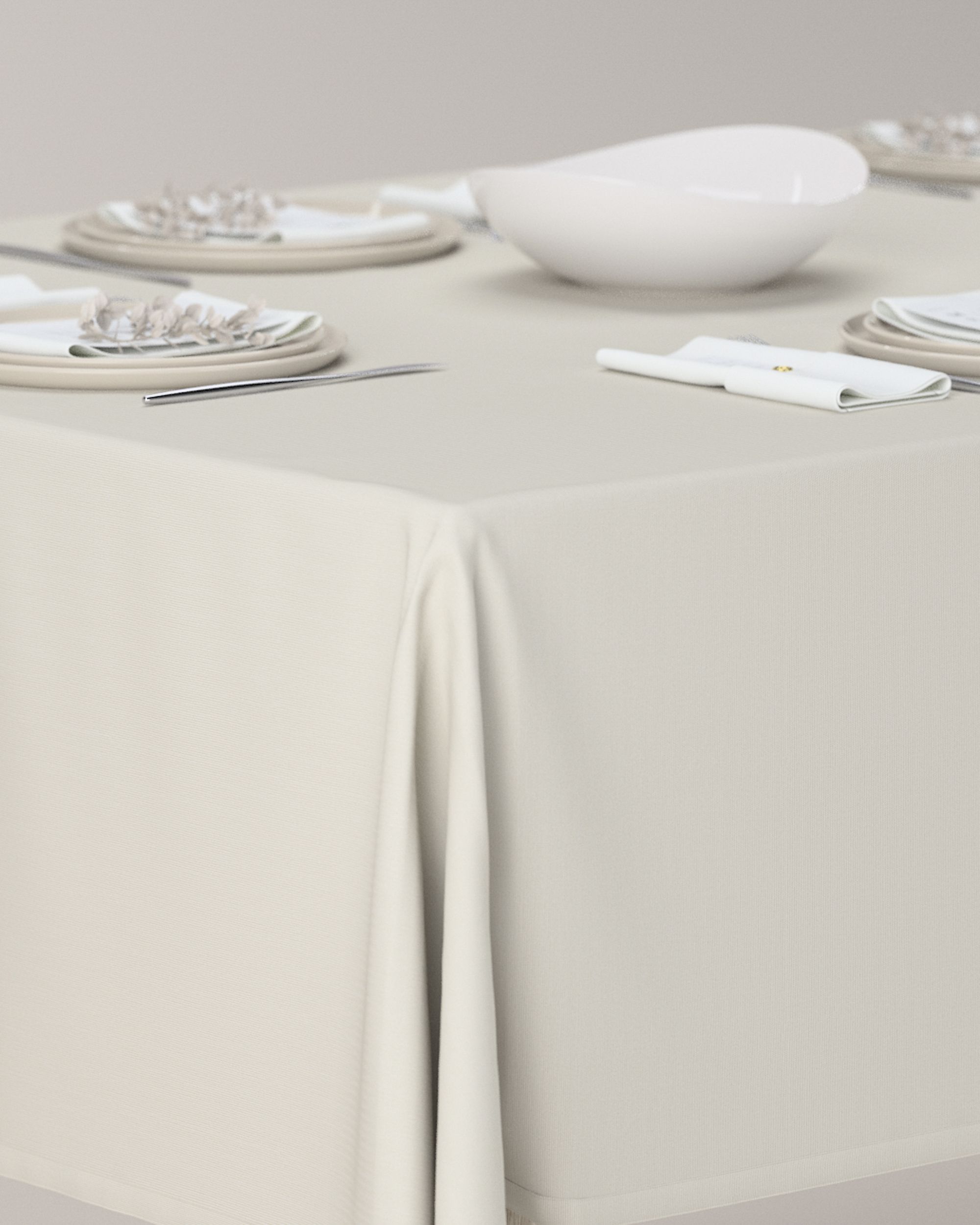 Rectangular tablecloth colour grey (hover)