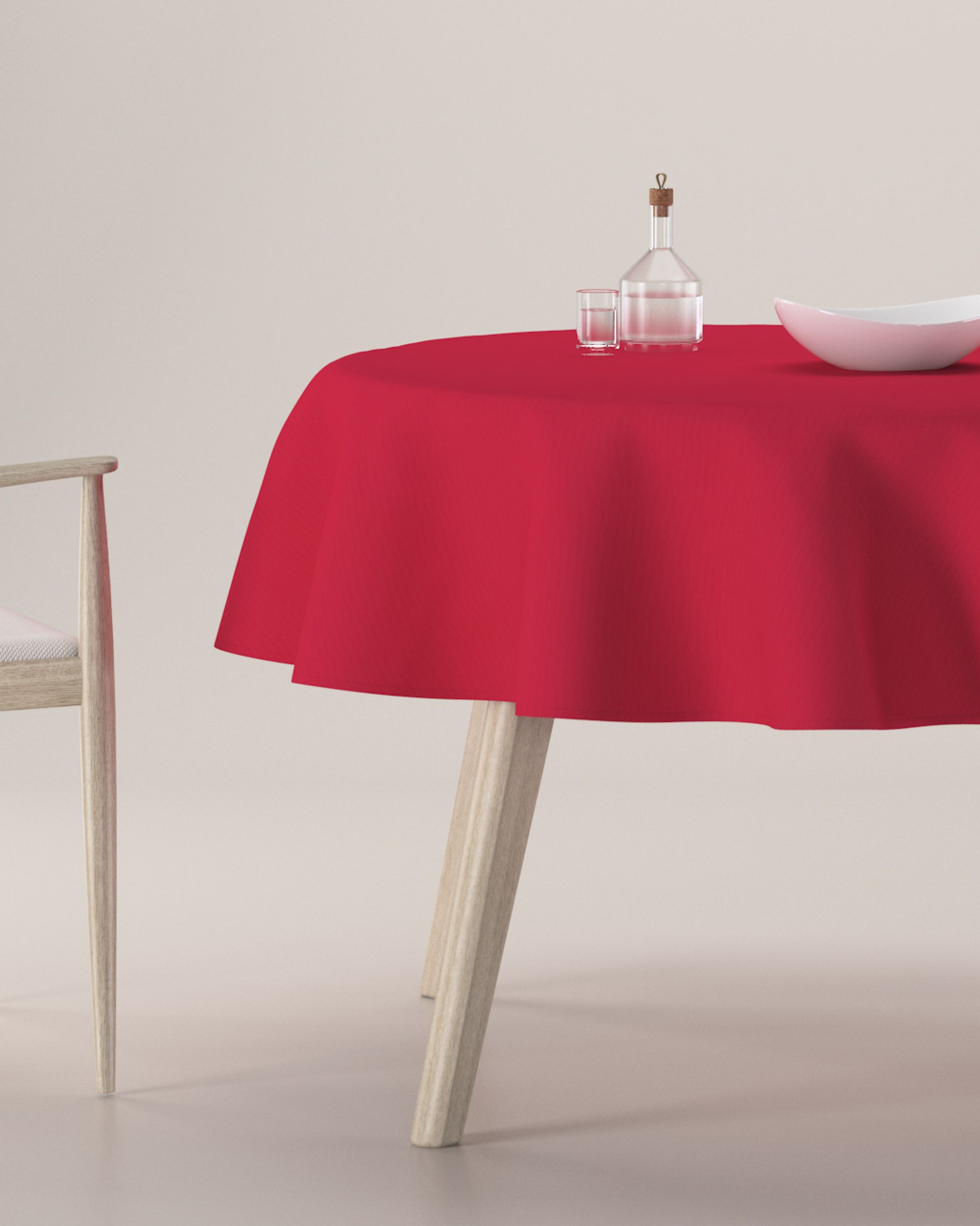 Round tablecloth colour black