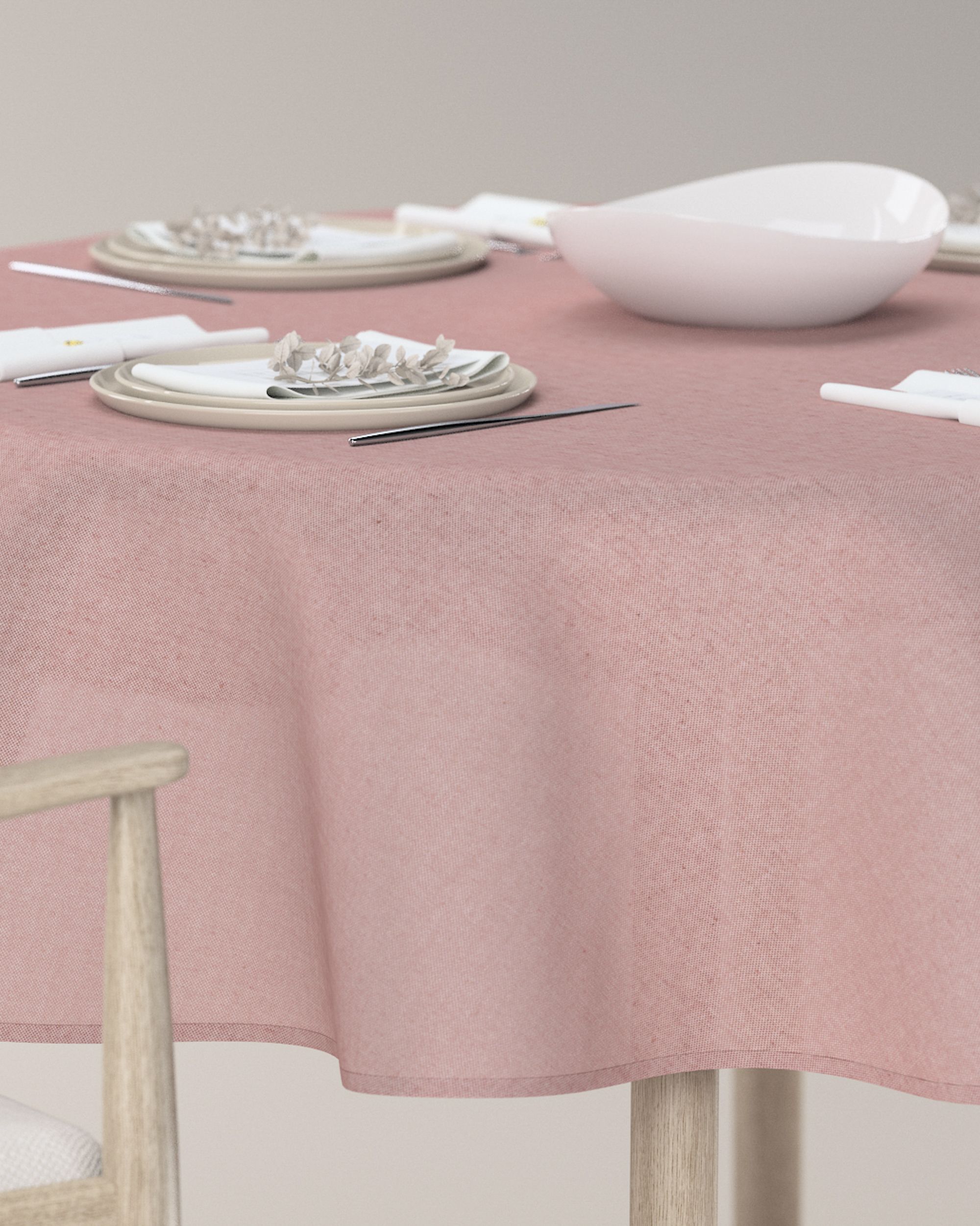 Round tablecloth colour red (hover)