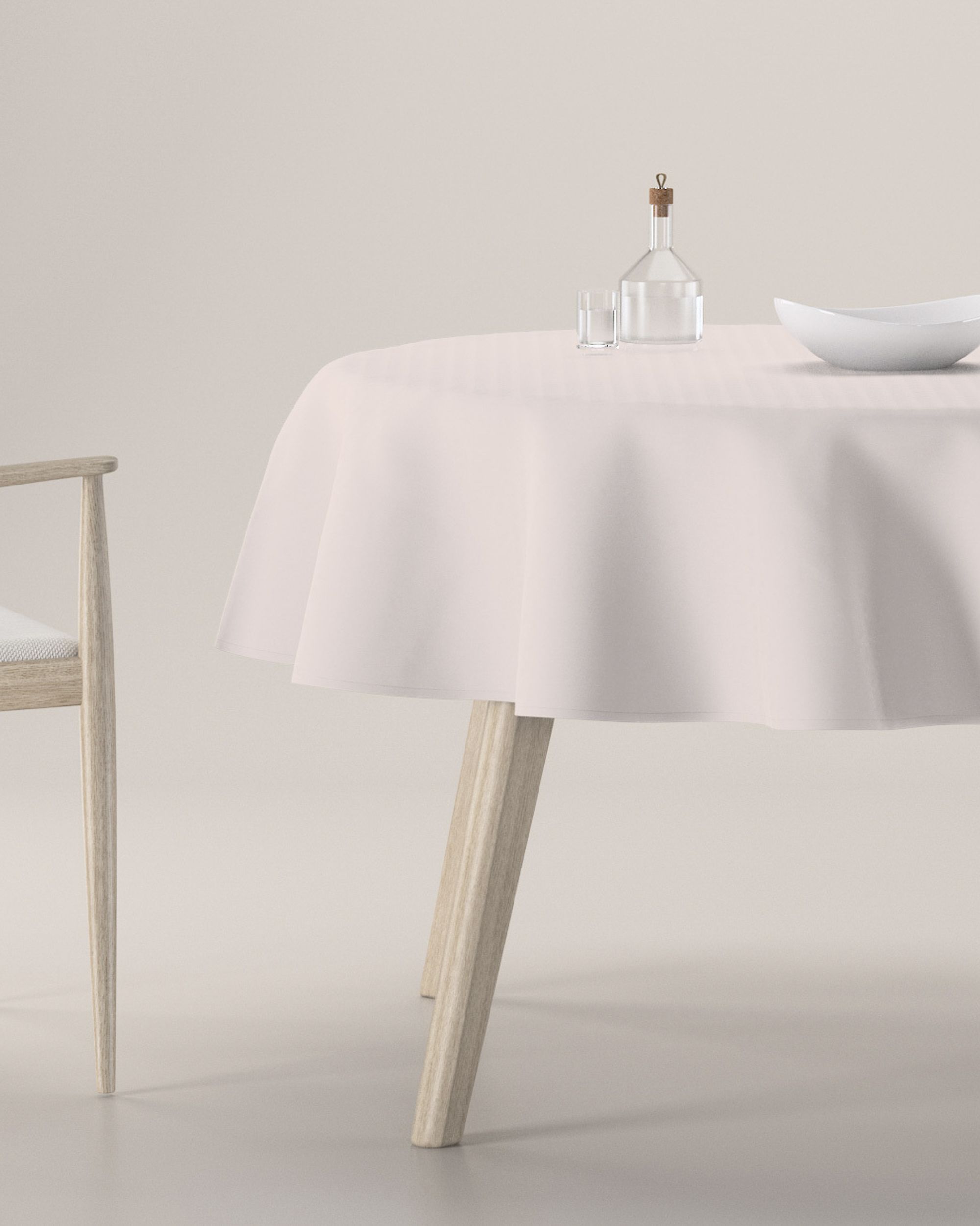 Round tablecloth colour cream