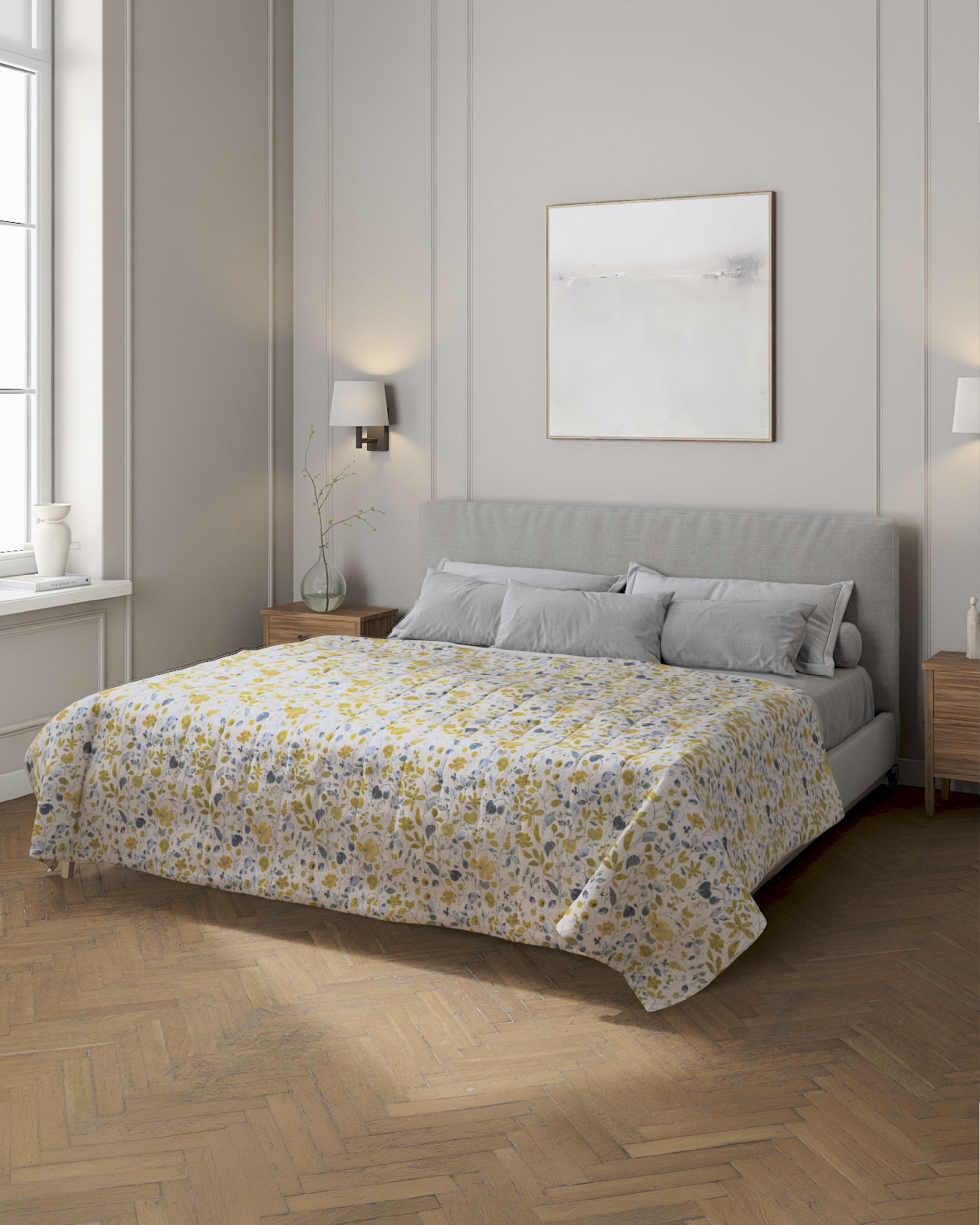Stripe quilted throw colour yellow fabric structured, patterned