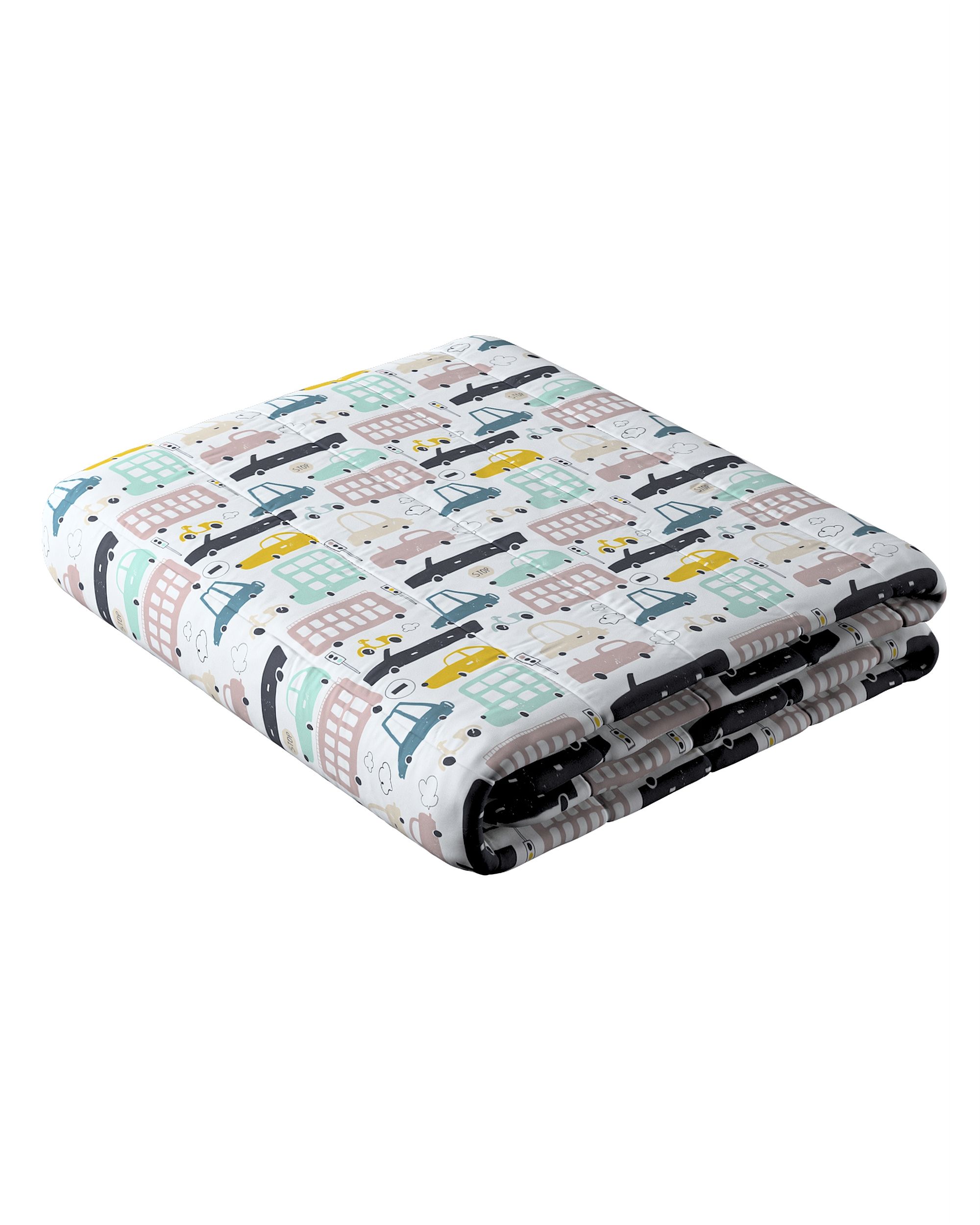 Stripe quilted throw colour beige fabric patterned