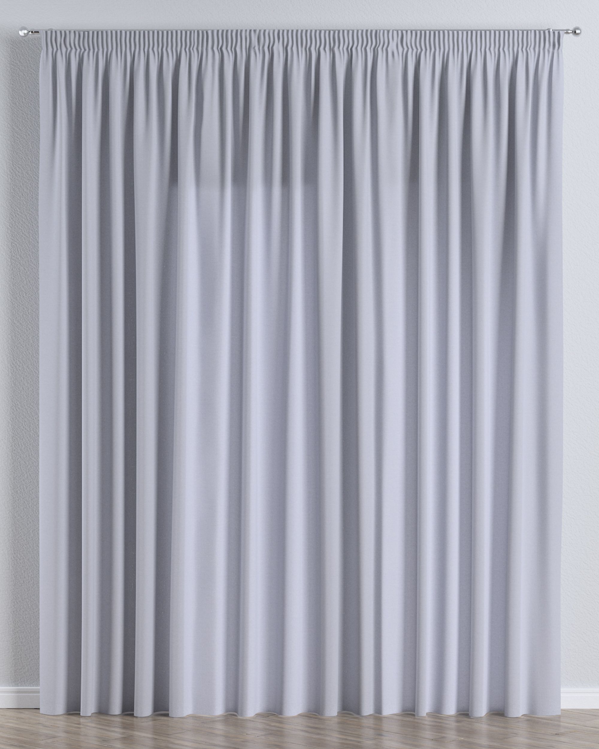 Pencil pleat voile/net curtain colour cream fabric semi-sheer, structured, patterned