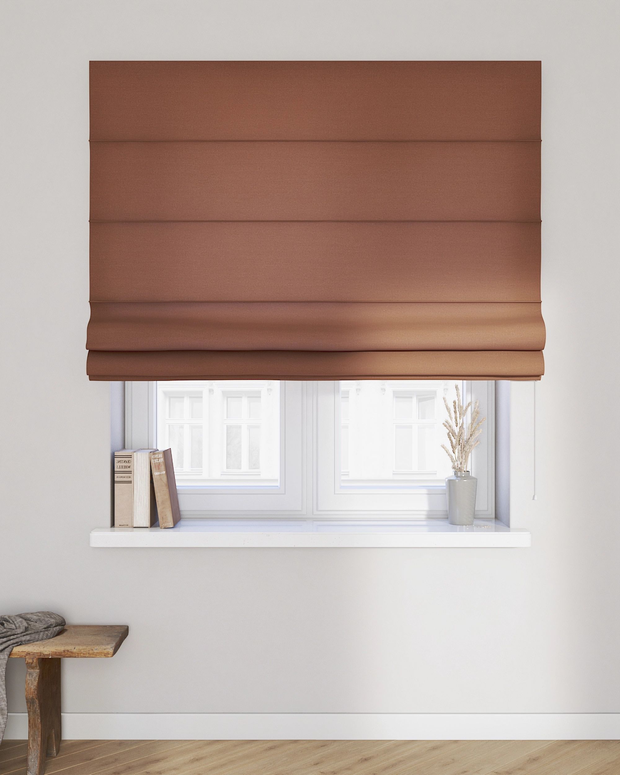 Capri Roman blind colour brown (hover)