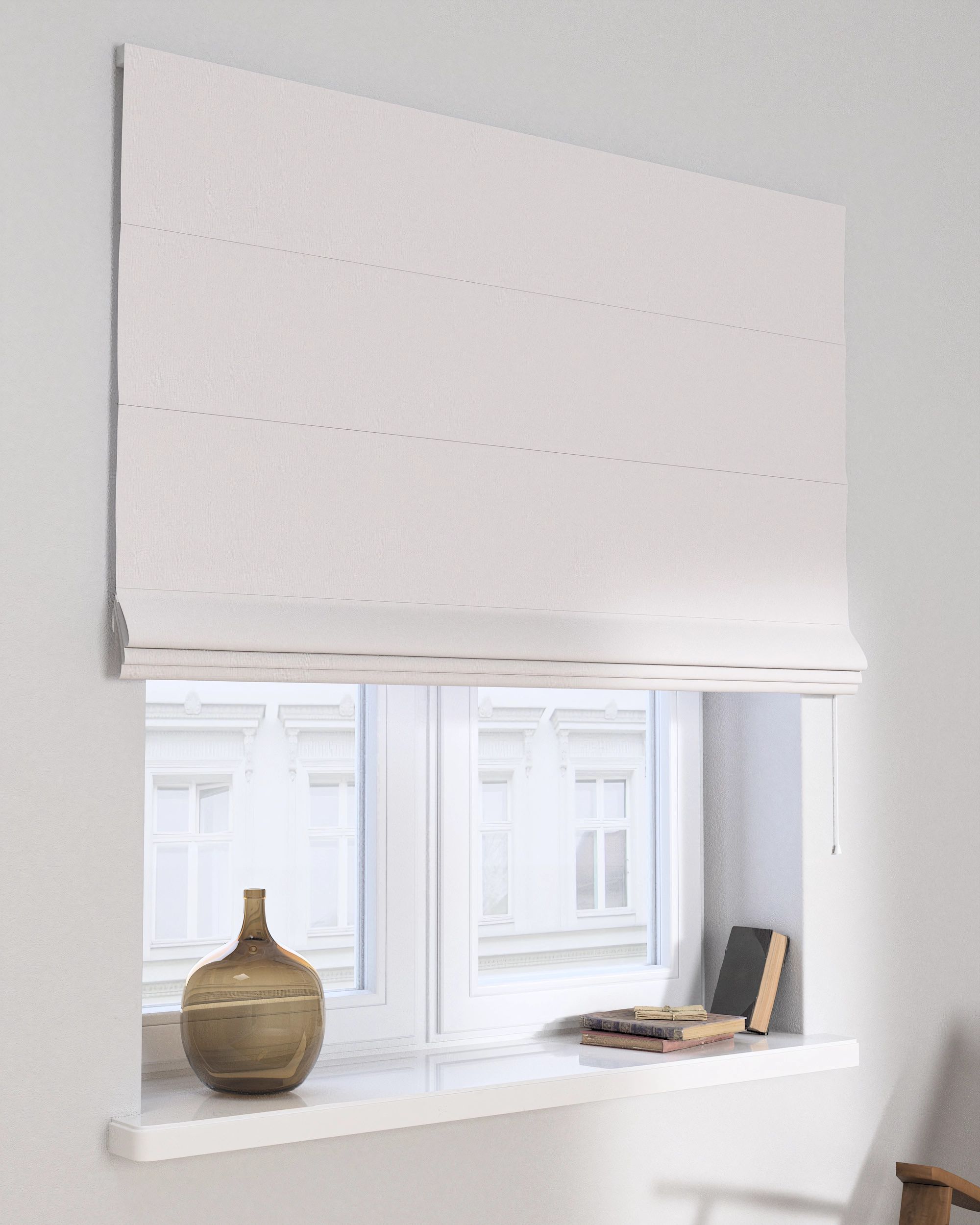 Capri Roman blind colour grey fabric blackout