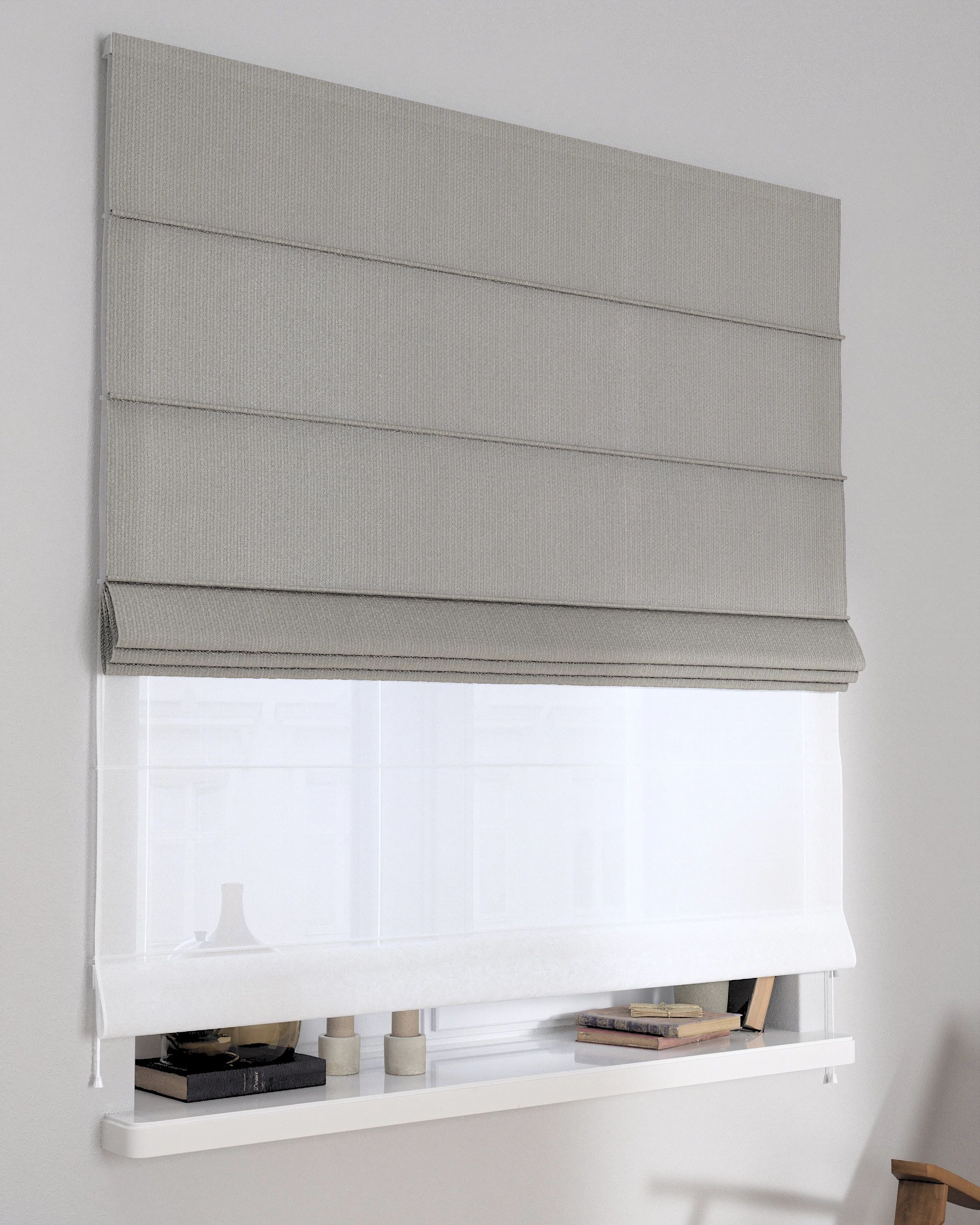 Double layered Roman blind DUO