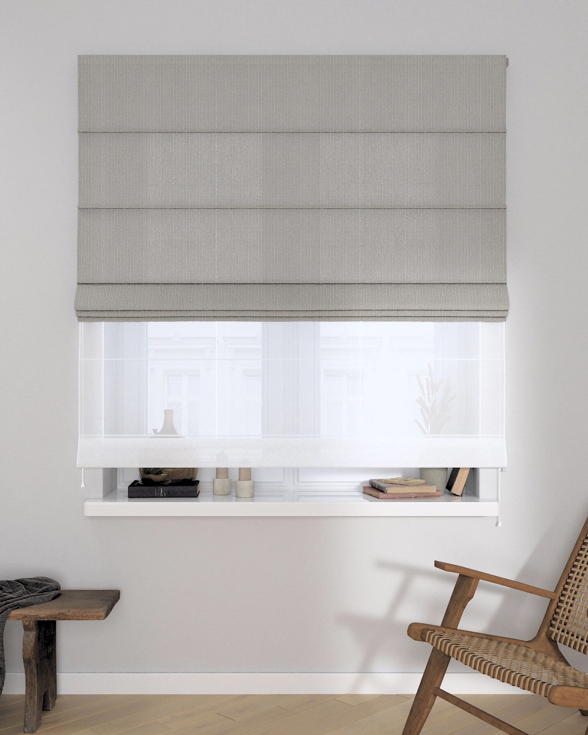 Double layered Roman blind DUO (hover)