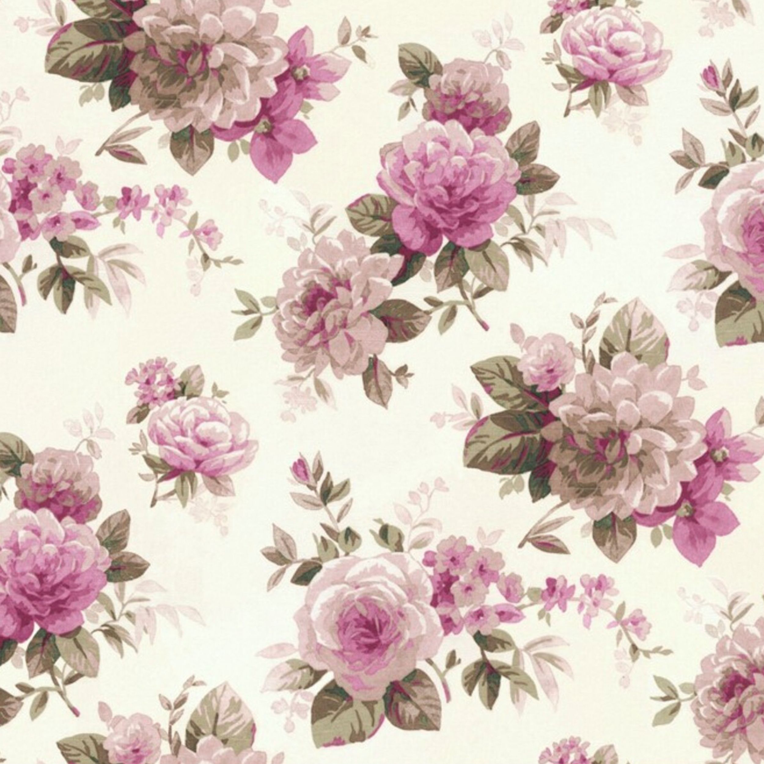 Londres 141-07 pink and beige roses on a cream background