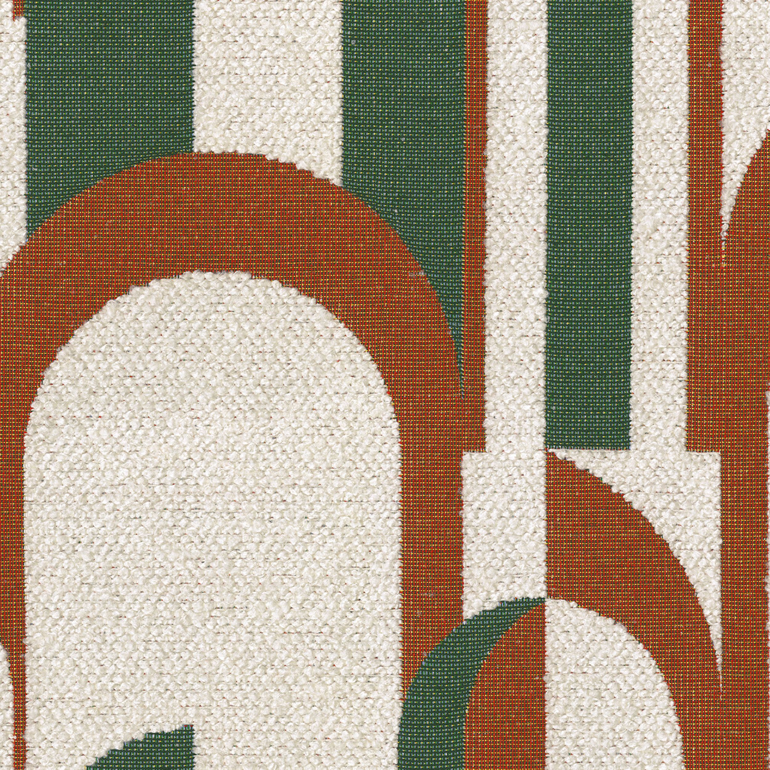 Cosy Home 145-11 green-red patterns on a cream background