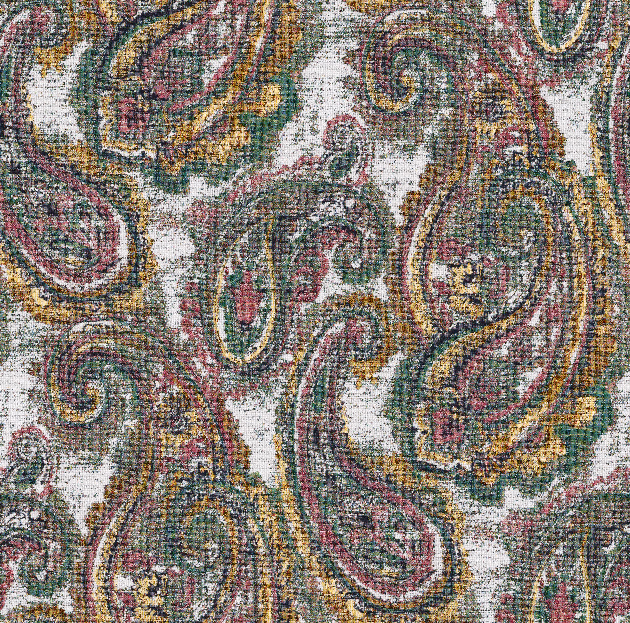 Cosy Home 145-35 multicolored paisley on a cream background